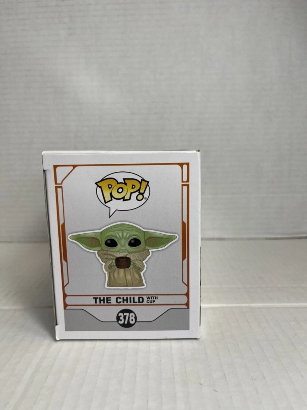 Star Wars Funko POP 378 The Child Baby Yoda Grogu with Cup Mandalorian NIB